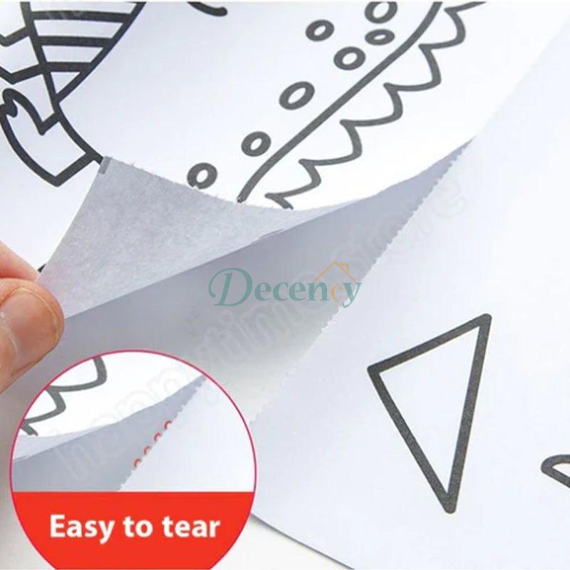 Children Coloring Drawing Roll Sticker (59 Inch Lenght)