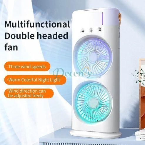 Double-Headed Spray Air Fan