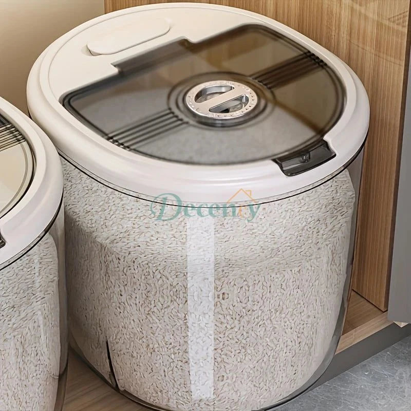 Plastic Rice Bin Dispenser Storage Container