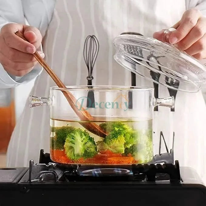 Clear Glass Soup Pot (1900ML)