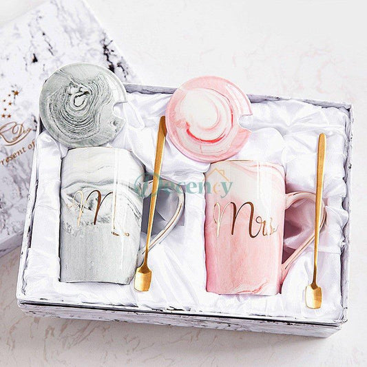 Mr and Mrs Couple Ceramic Mug - Decency