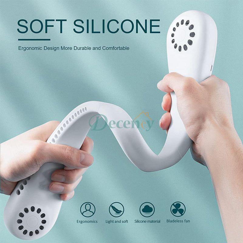 Portable Neck Fan Bladeless Fan with 3 Mode Speed - Decency