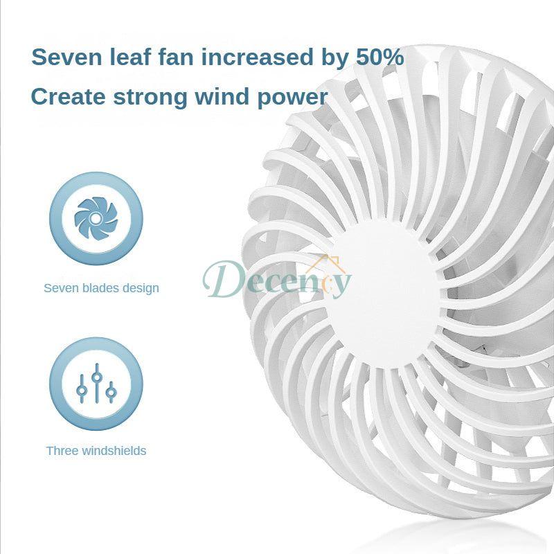 Rechargeable Potable Dual Head Neck Fan - Decency
