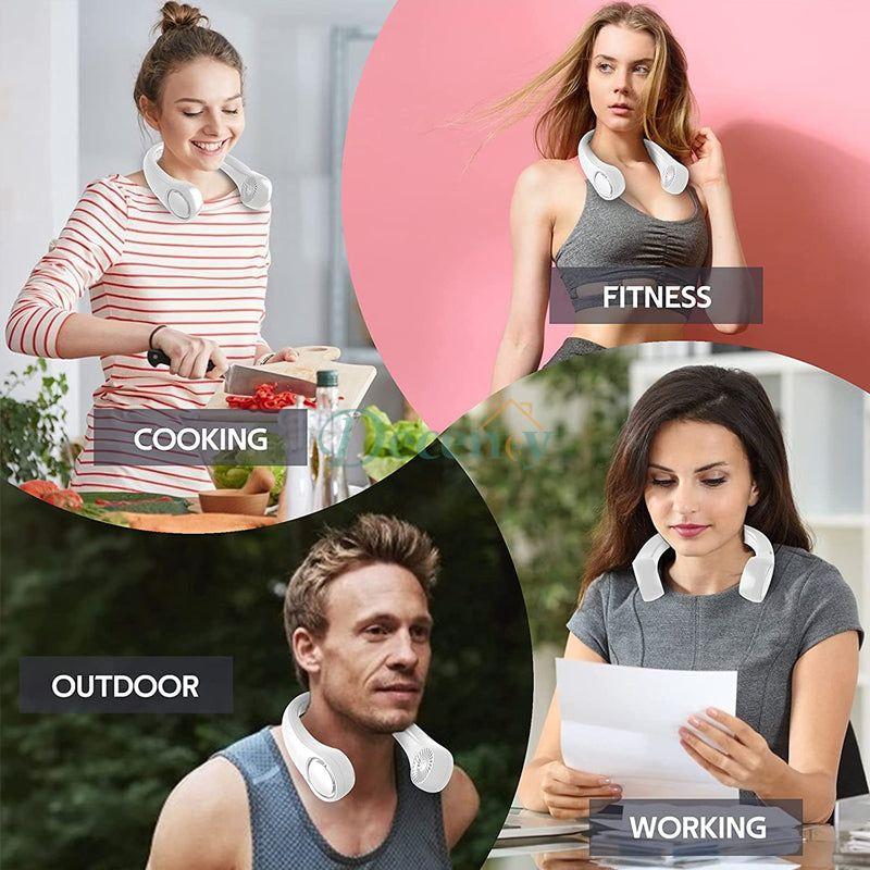 Portable Neck Fan Bladeless Fan with 3 Mode Speed - Decency