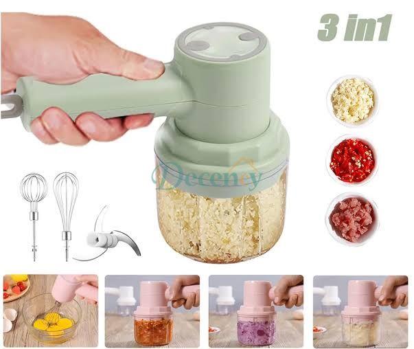 2 in 1 Electric Hand Mixer & Food Chopper with Detachable 3 - Decency