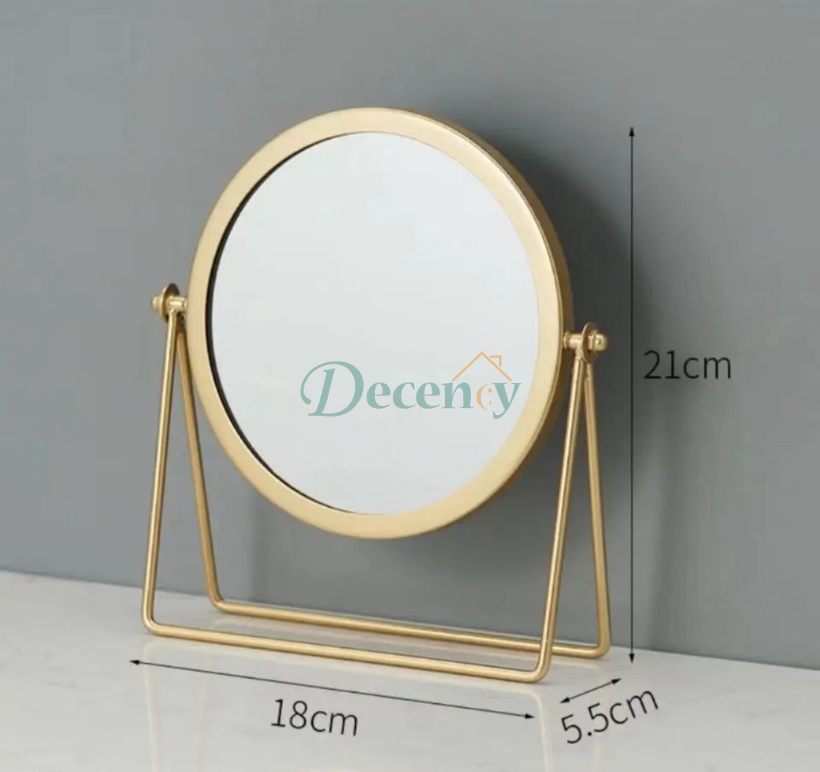 NORDIC GOLDEN DESKTOP MIRROR