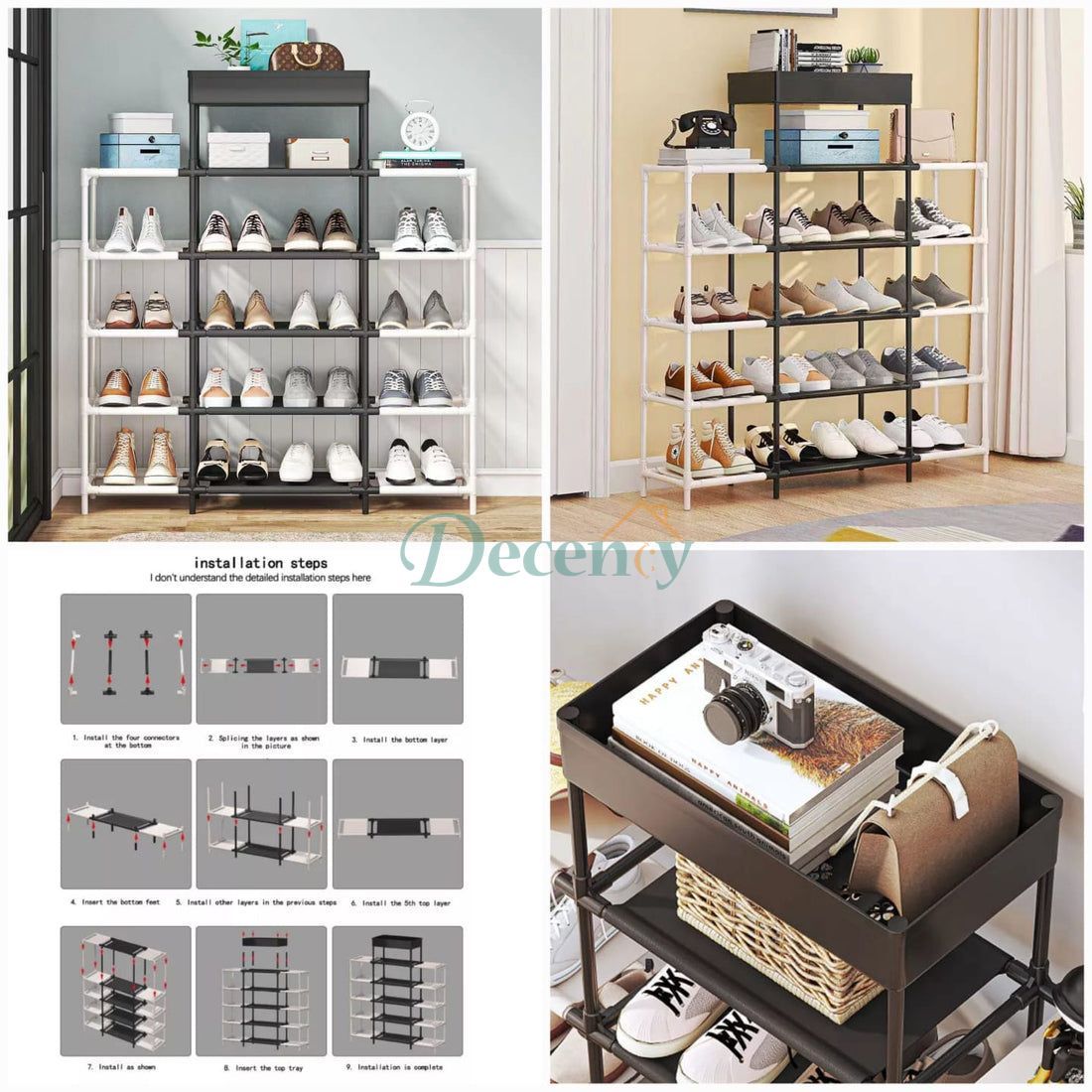 6 Layer Shelf Shoes Rack Metal - Decency