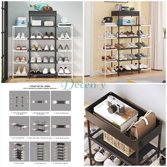 6 Layer Shelf Shoes Rack Metal - Decency