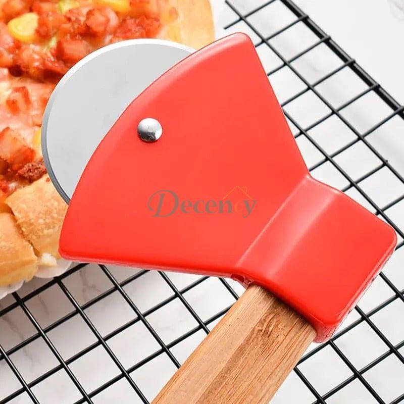 Bamboo Handle Pizza Cutter
