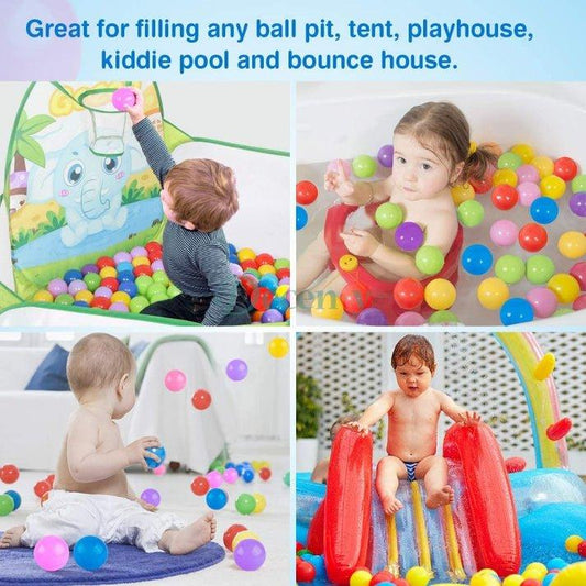 Multicolor 50 Pcs Soft Plastic Tent Balls Set For Kids - Decency