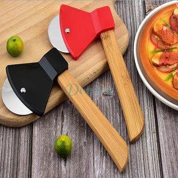 Bamboo Handle Pizza Cutter