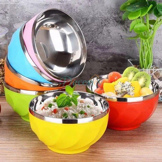 Premium Colorful Steel Soup Bowl – 14cm Stainless Steel Serving Bowl