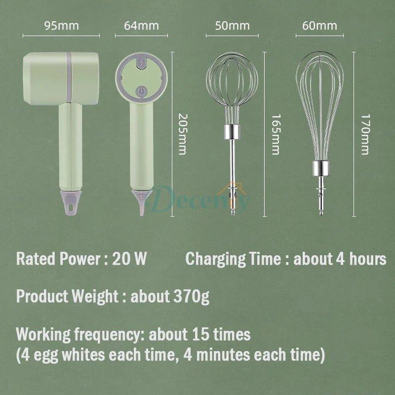 2 in 1 Electric Hand Mixer & Food Chopper with Detachable 3 - Decency