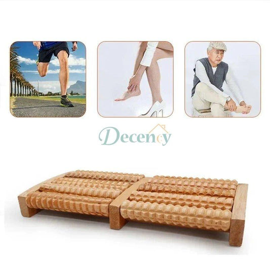 Premium Wooden Acupressure Foot Roller Massager