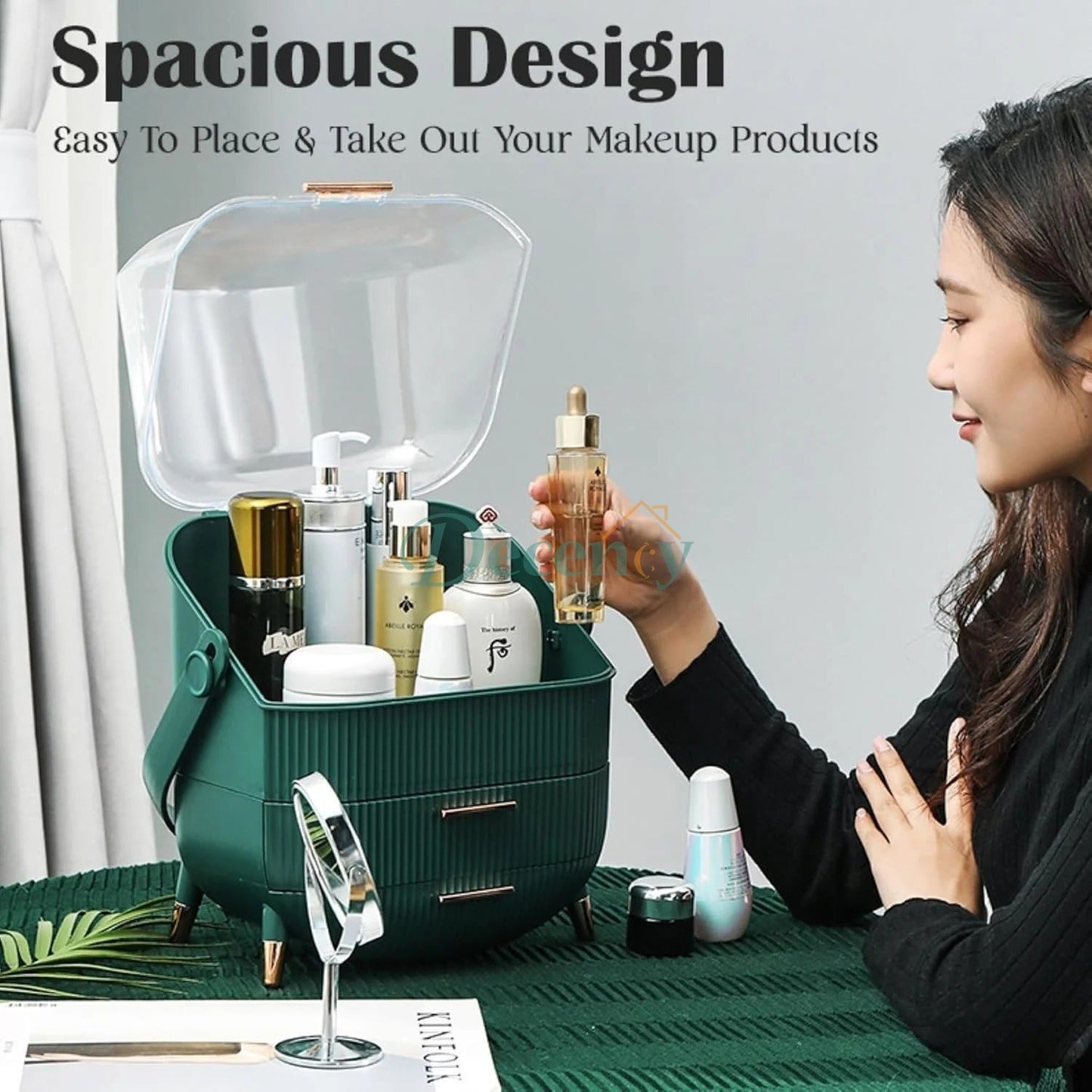 Cute Makeup Cosmetics Organizer Box with Drawers