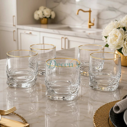 Sovereign Gold-Line Premium Glasses (Set of 6)