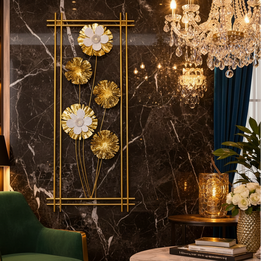 Luxury 3D Iron Wall Art Decor - Metal Sculpture (39x20")