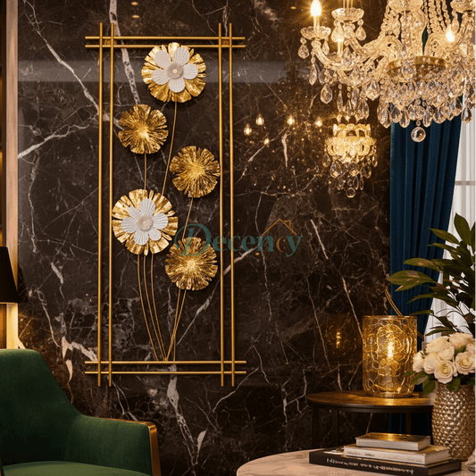 Luxury 3D Iron Wall Art Decor - Metal Sculpture (39x20")