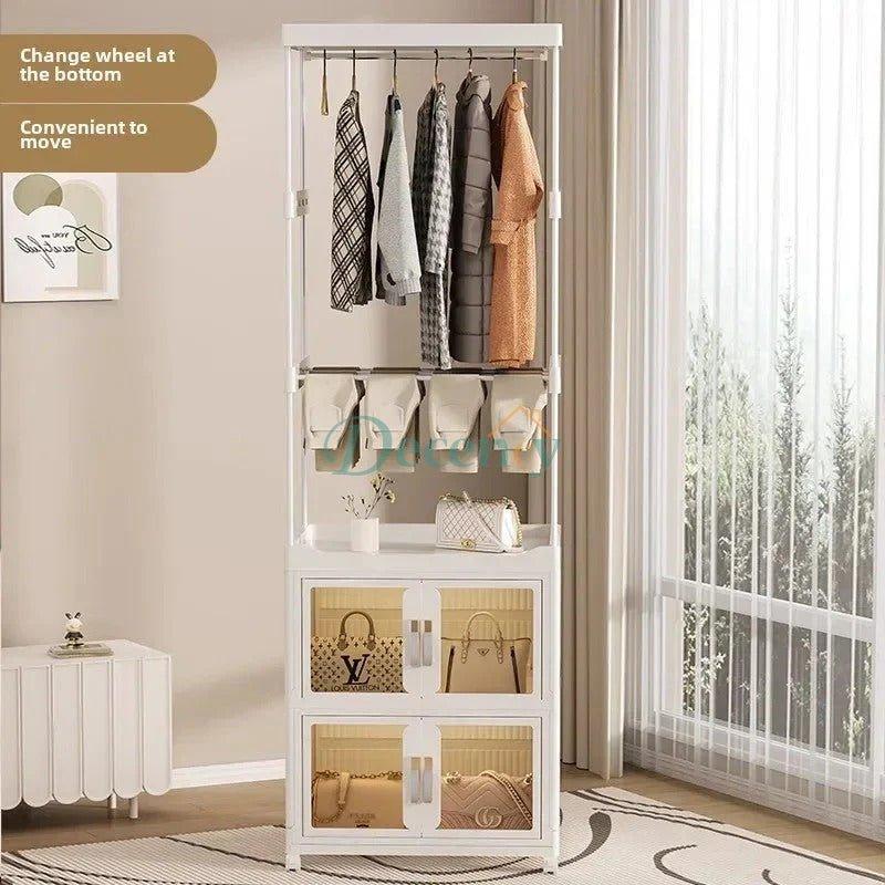 Portable Multifunctional Baby Wardrobe And Storage Cabinet