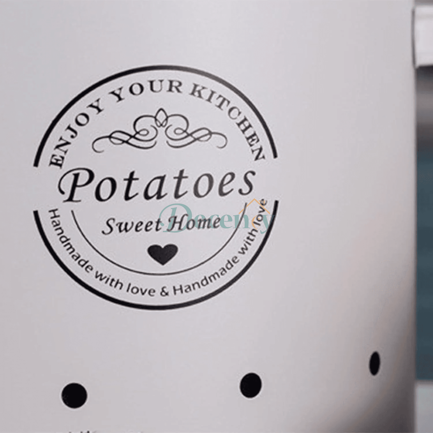 3 Pcs Retro Metal Potato Garlic Onion Storage Containers with 360° Ventilation System