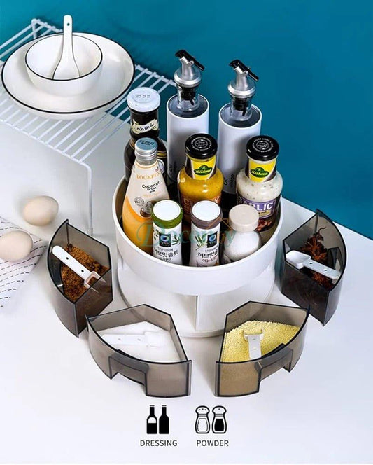 360• revolving Multifunction Kitchen storage rack