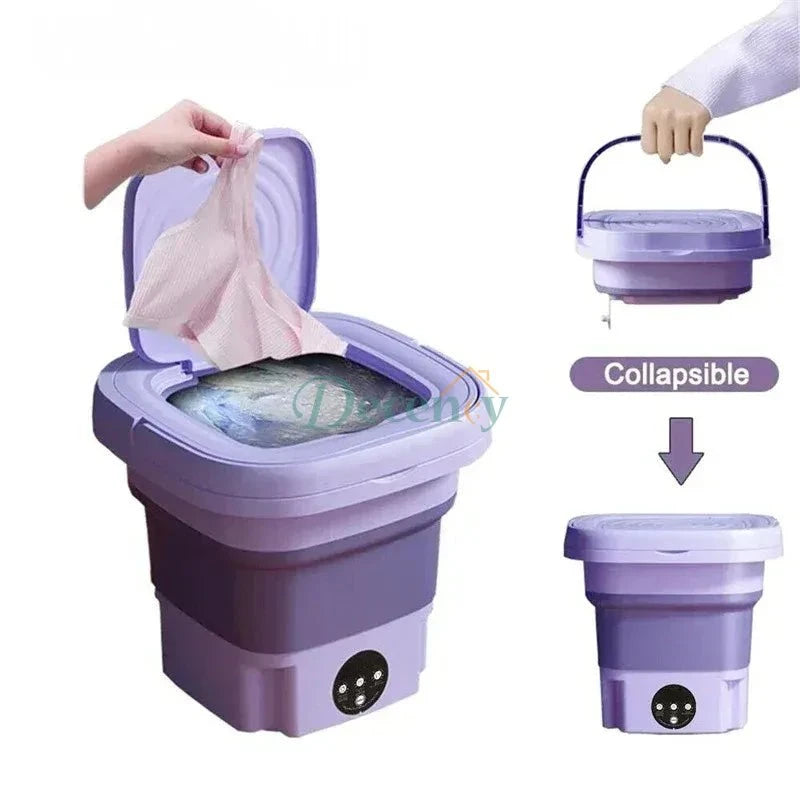 Portable Folding Washing Machine - Mini Travel Washer