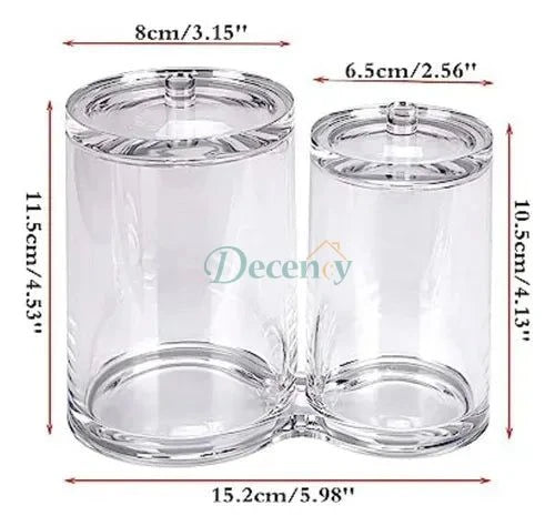 2 pcs Cotton Swab Holder Organizer