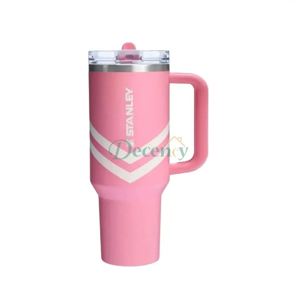 THE QUENCHER PROTOUR FLIP STRAW TUMBLER 40OZ - PLUMERIA CHEVRON