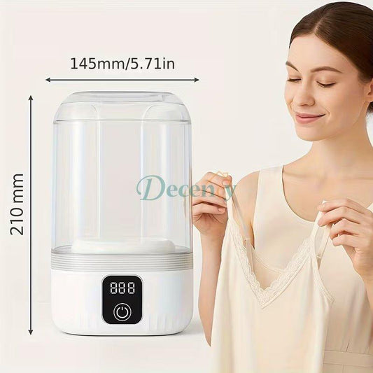 Portable Washing Machine 10W Quiet Rechargeable Mini Laundry Washer