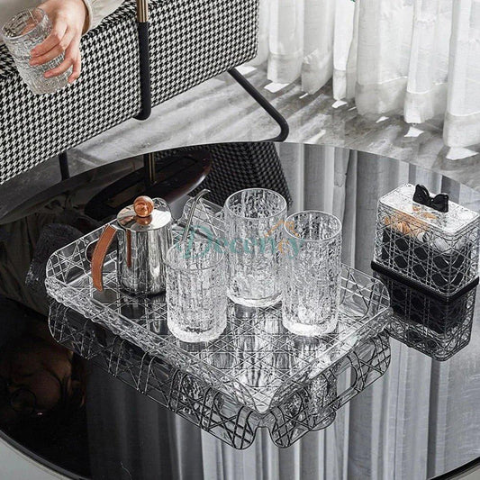 Transparent Luxury Multipurpose Tray Organizer
