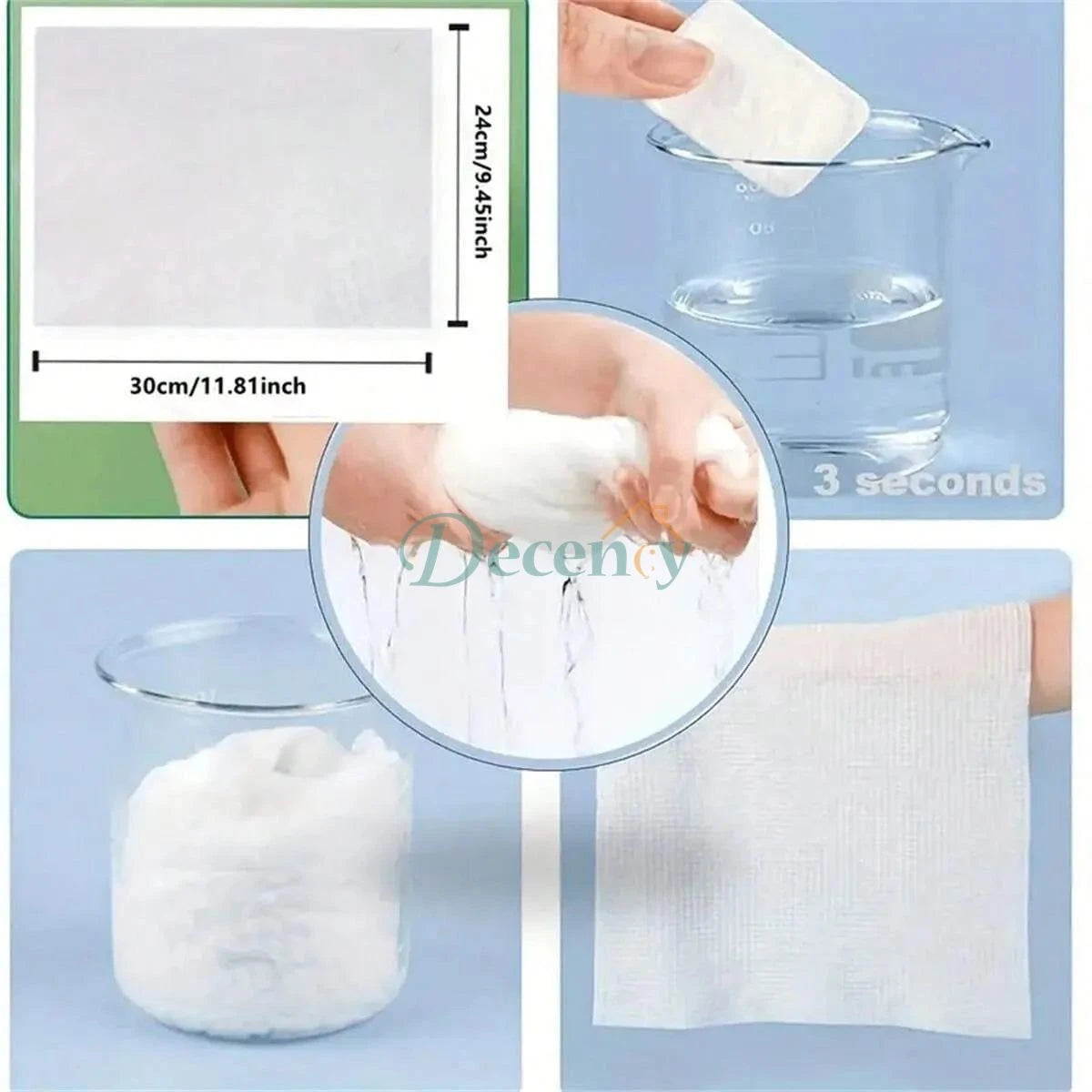 Portable Compressed Disposable Towel