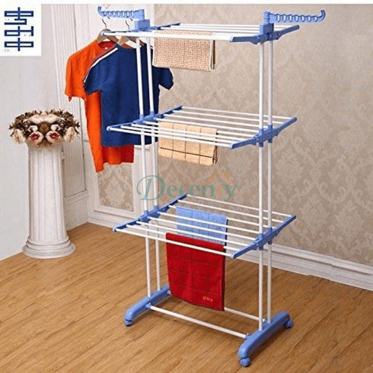 Attachable 3-Tier Wall Mount Towel Rack Holder for Bathroom and Laundry Area