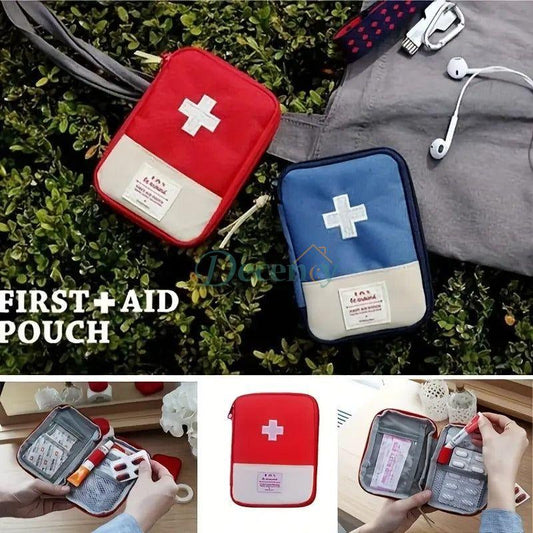 One Carrying Portable First Aid Kit, Small Medicine Bag, Emergency Medical Relief Pack for Business Trips and Travel