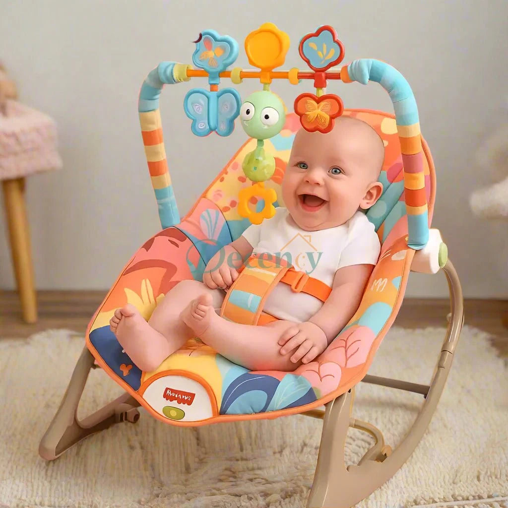Soothing Snuggle 3-in-1 Pastel Baby Rocker