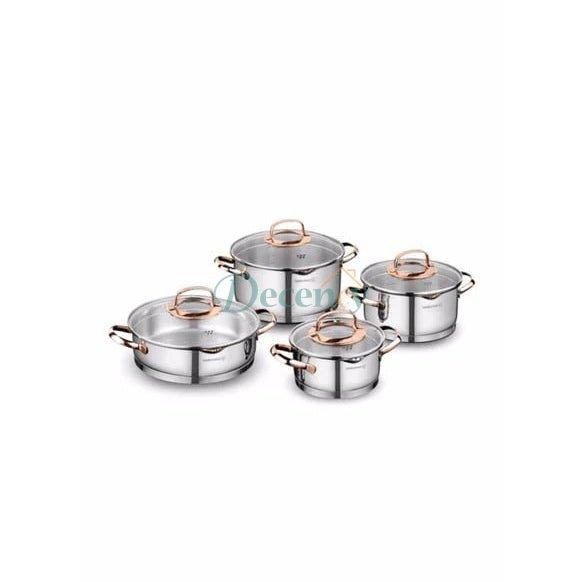 Korkmaz Rosanna 8 Piece Cookware Set