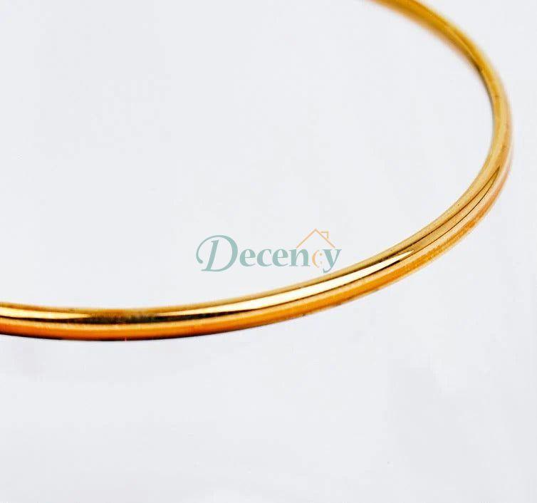 6 Pcs Decorium Gold Rim Crystal Drink Glass