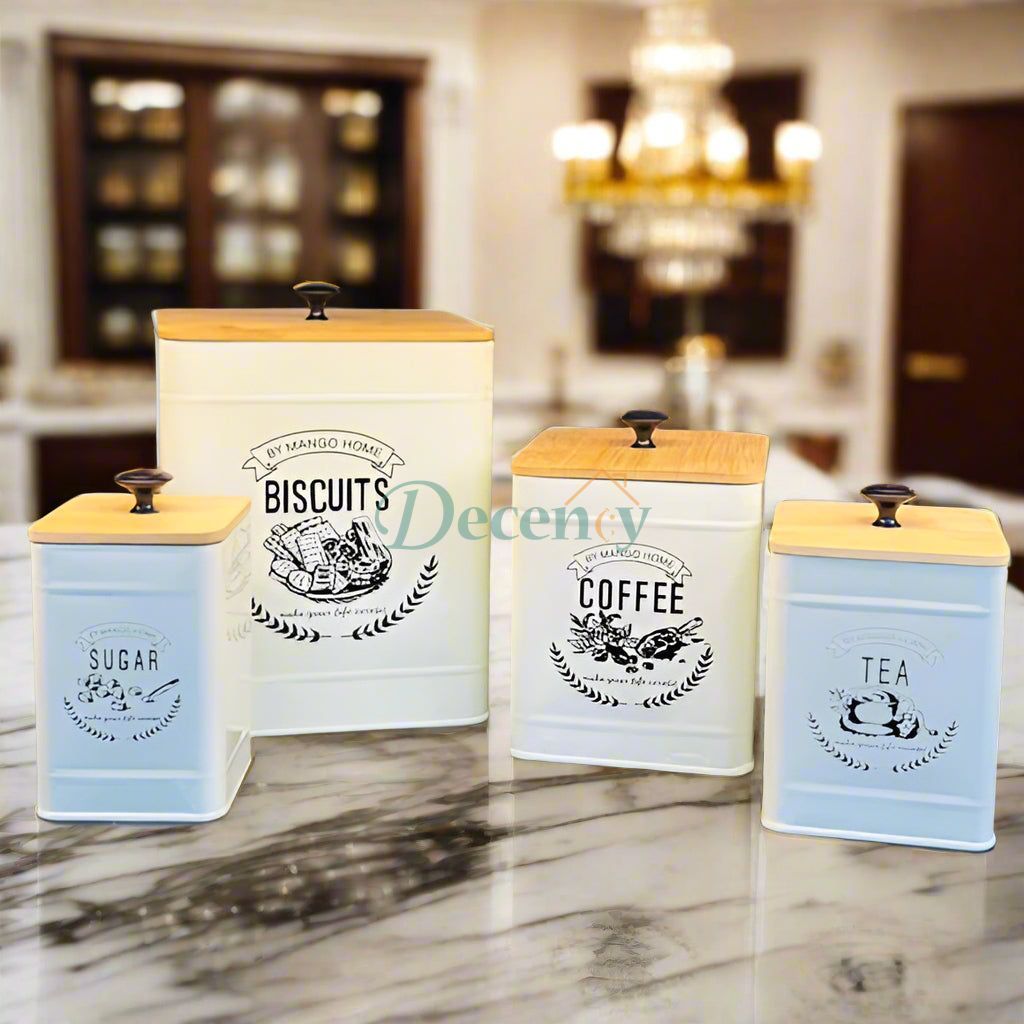 Metal Food Containers Set of 4