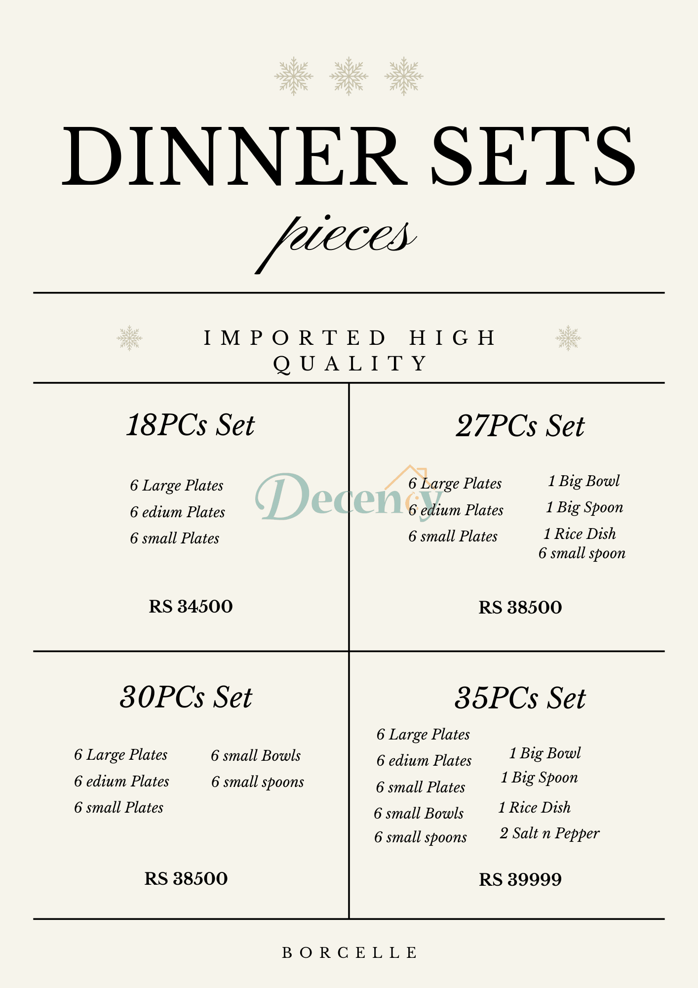 European White Gold Side Tableware Dinner Set | Elegant Ceramic Dinnerware White