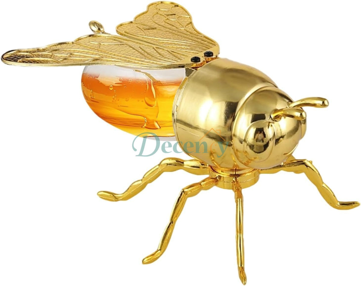 Bee Shaped Honey Jar Glass