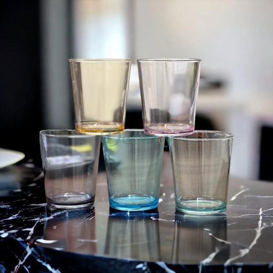 6 Pcs Unbreakable Premium Drinking Acrylic Glasses