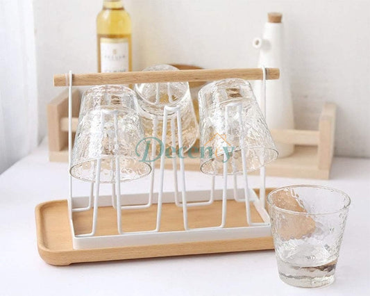 6 pcs glass stand with Tary.