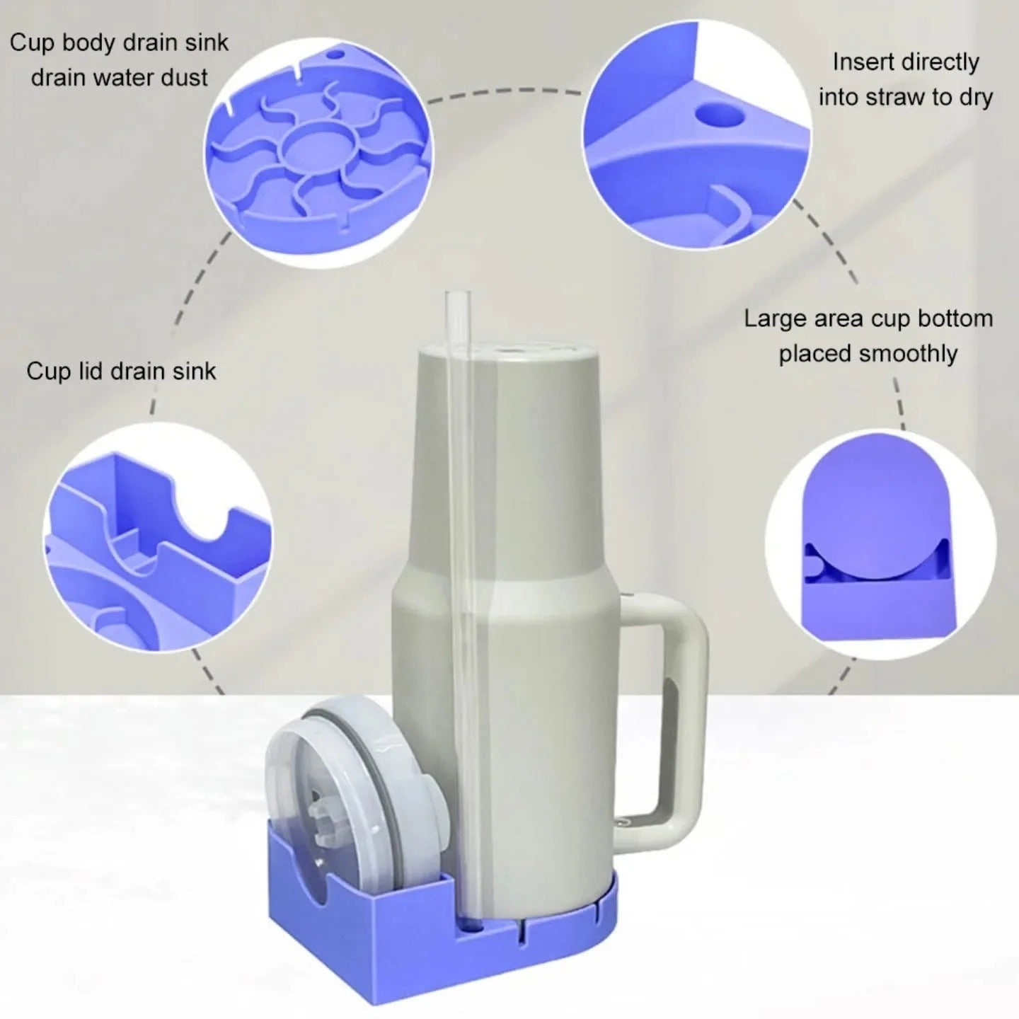 Silicone Tumbler Drying Stand Holder