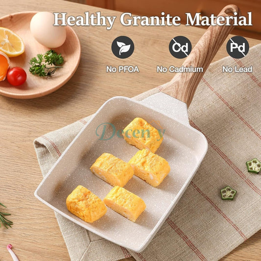 Square Shape Nonstick Fry Pan 15x19cm