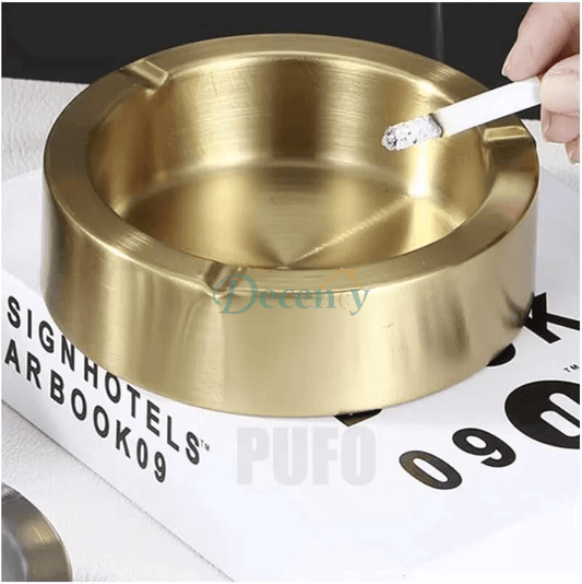 Luxe Flame Gold Ashtray (12CM)