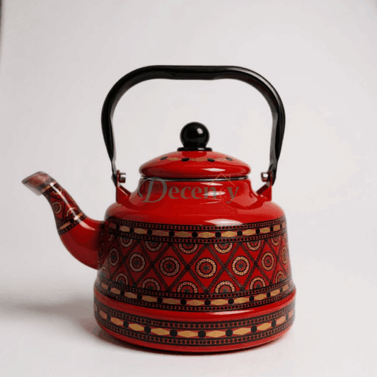 Enamel Kettle 2.5 Ltr Decorative Tea & Water Kettle with Handle