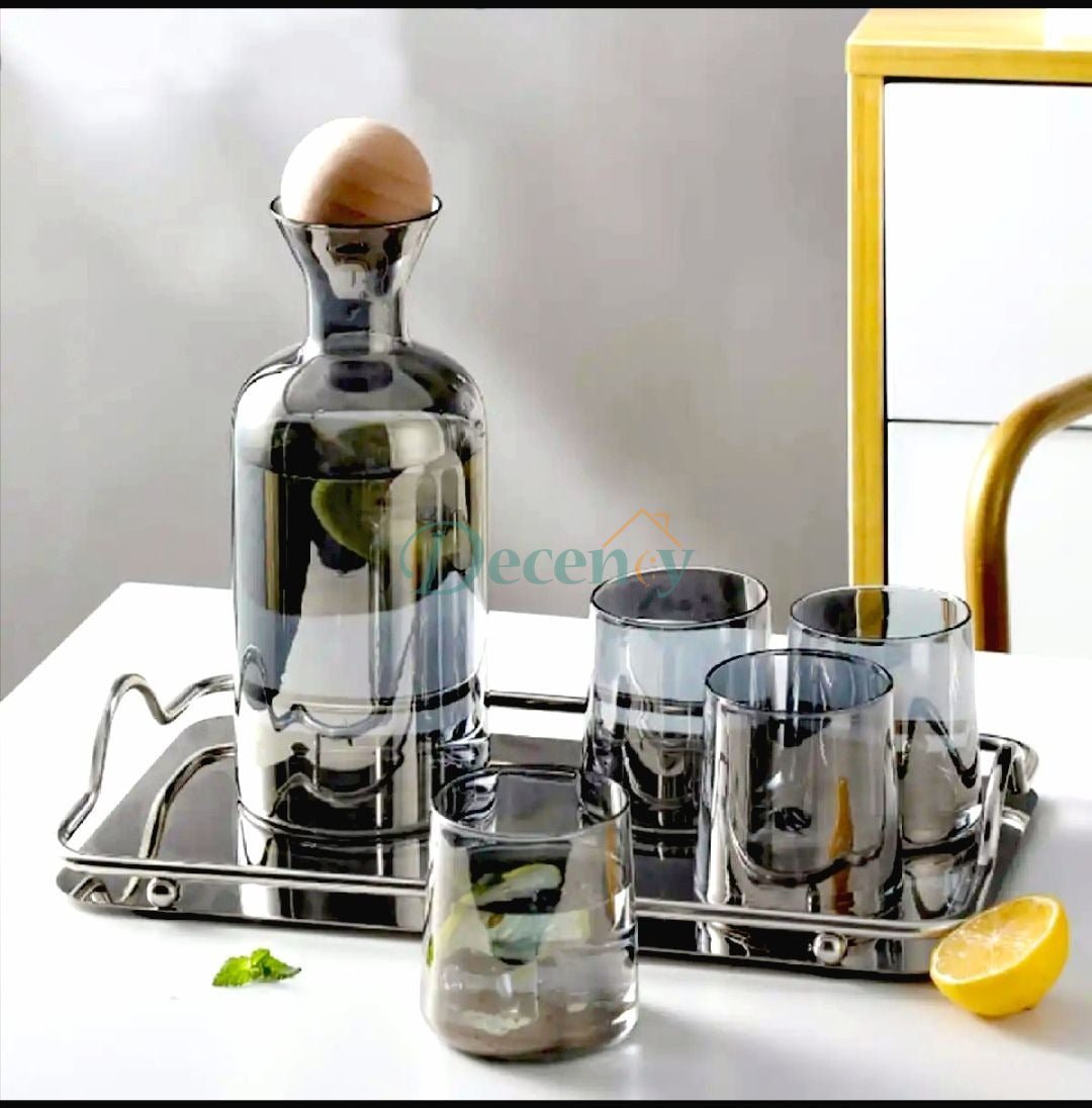 Elegant 7-Piece Glass Water Jug Set