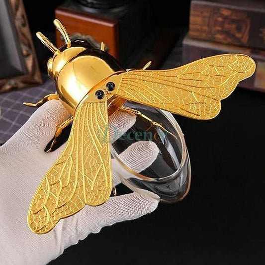 Bee Shaped Honey Jar Glass