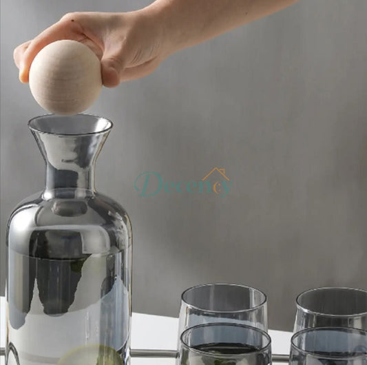 Elegant 7-Piece Glass Water Jug Set