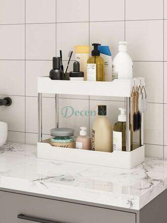 4-Tier Slim Rolling Storage Cart for Narrow Kitchen and Bathroom Gaps