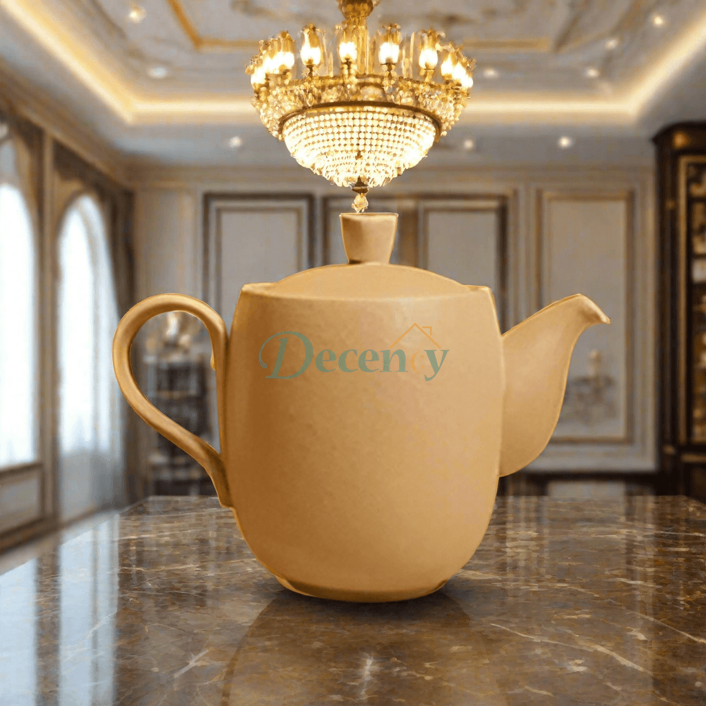 matte brown ceramic teapot, Winsor teapot 1000cc, elegant tea kettle, textured ceramic kettle, large capacity brown teapot, modern ceramic teapot